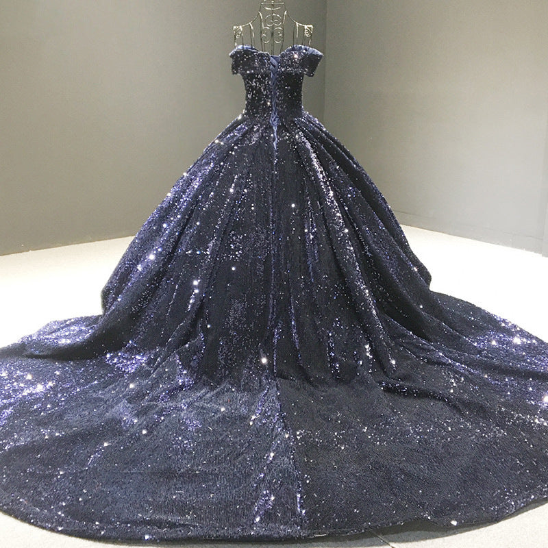 Sexy Off The Shoulder Ball Gown Wedding Party Dresses