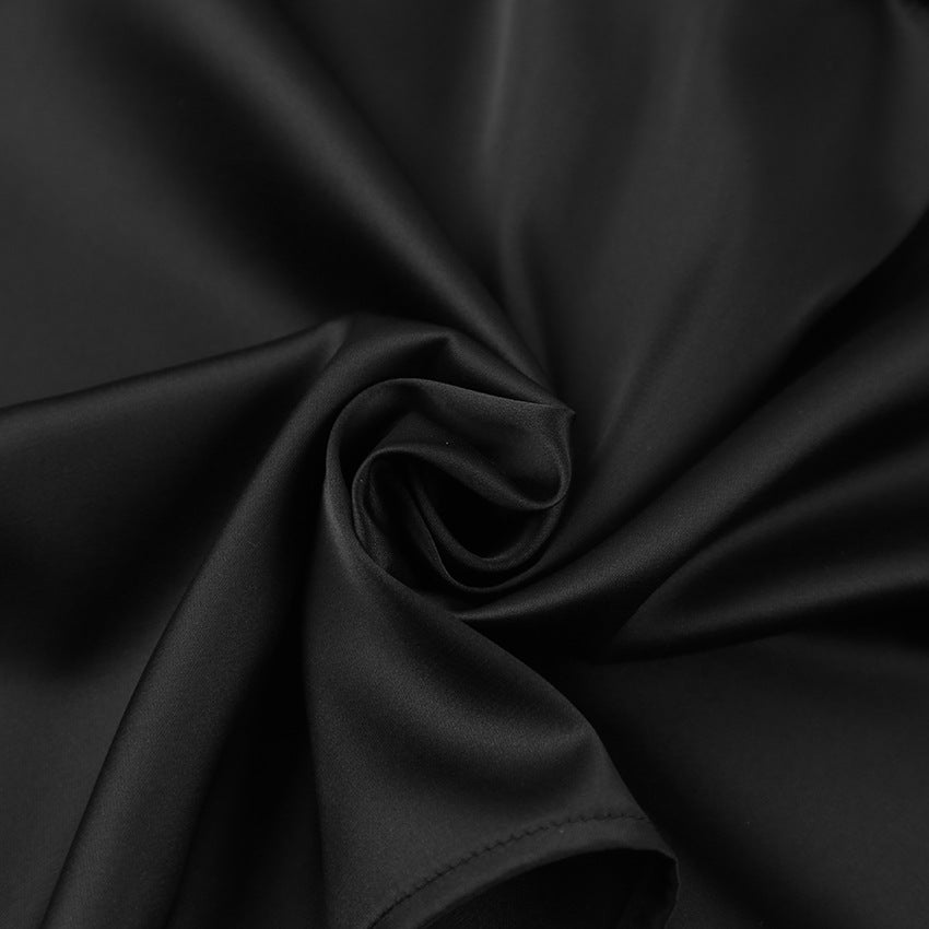 Sexy Satin One Shoulder Women Crop Tops
