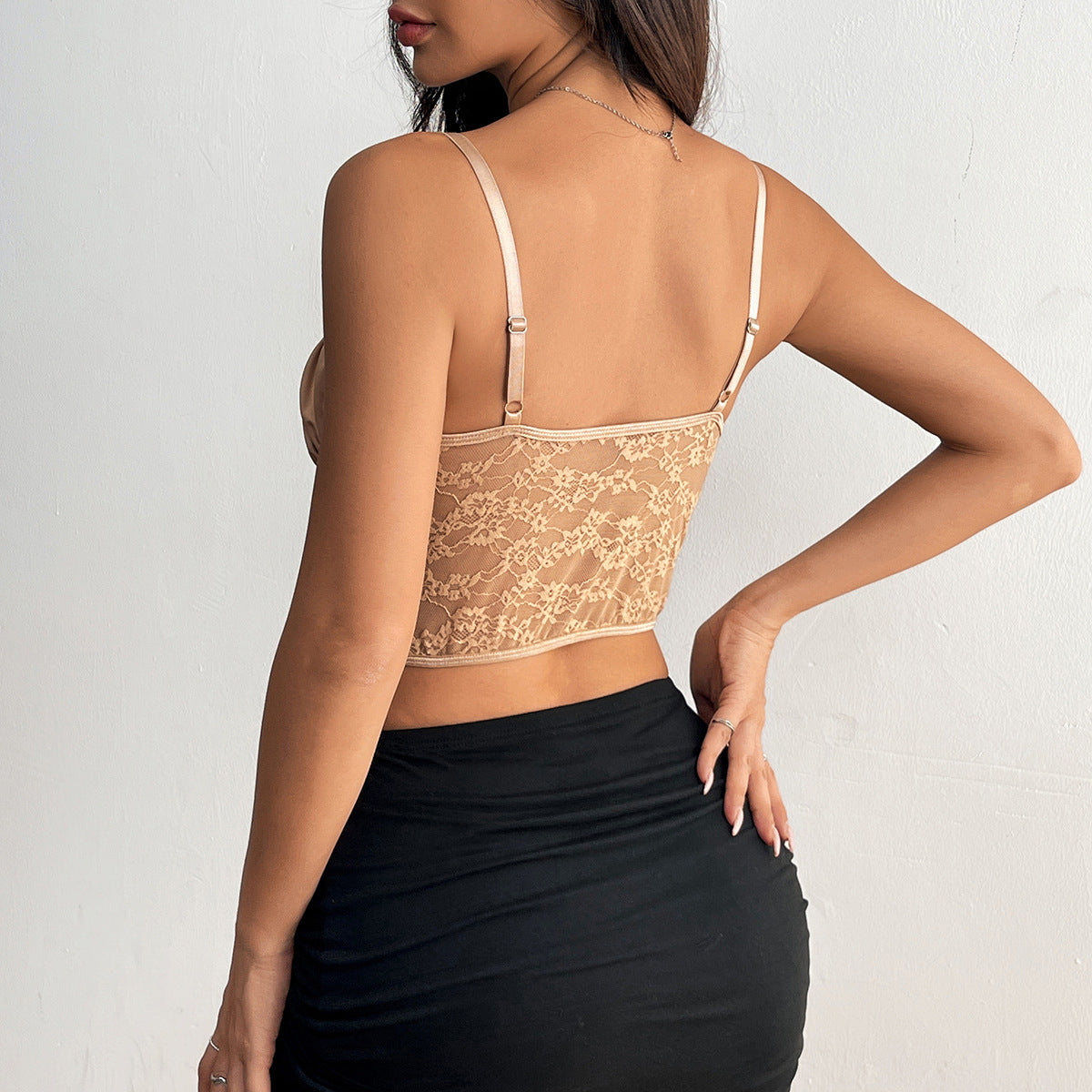 Sexy Ruffled Lace Tank Tops