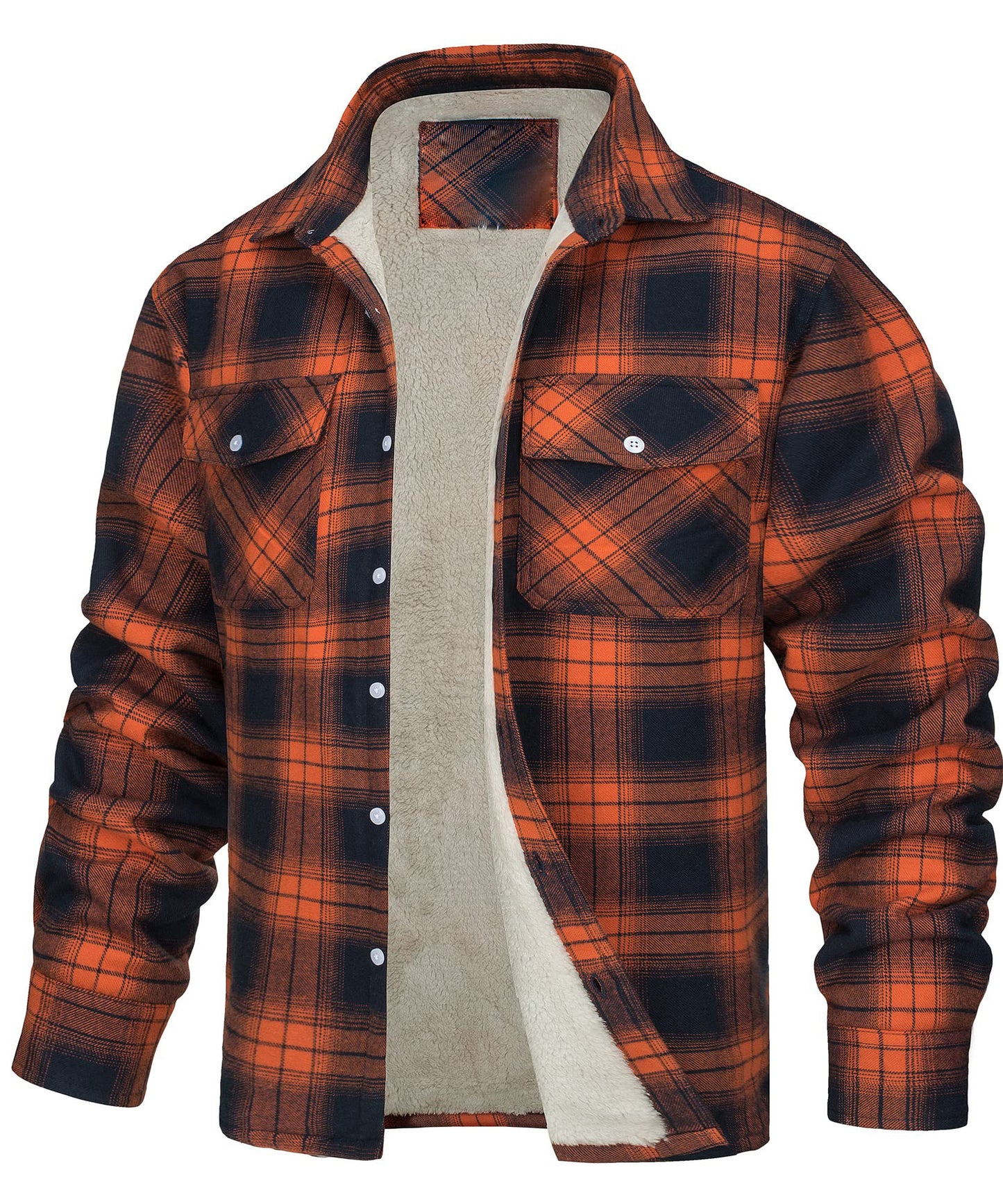 Casual Long Sleeves Thicken Shirts Jackets for Men