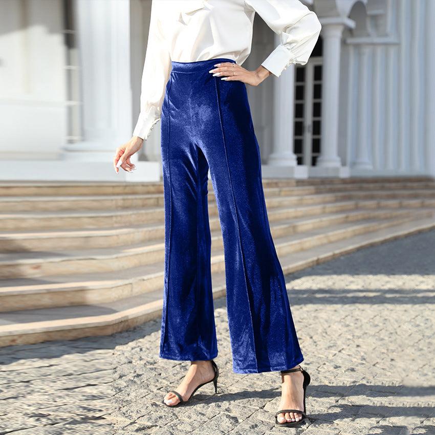Casual High Waist Trumpet Pants for Women