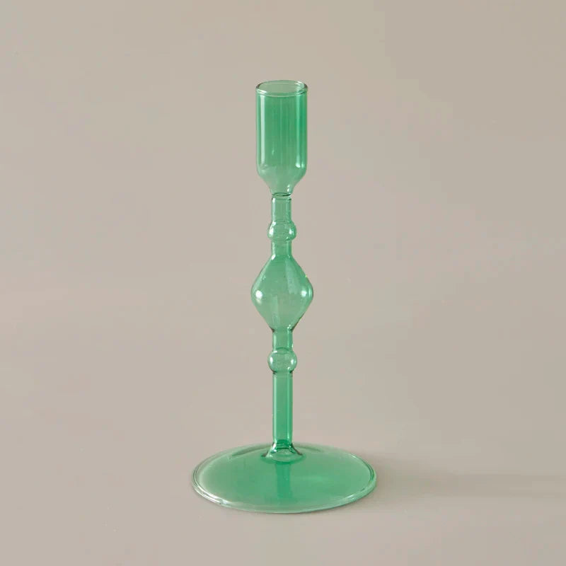 Slim Candlestick Holder Glass Candle Holders Home Decor Glass Table Candle Stand Holder Creative Decoration Ornament