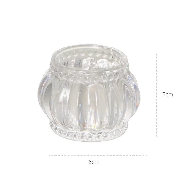 Decorative Crystal Candle Holders for Table Wedding Table Centerpiece Candle Stand Clear Glass Candlestick Holder Home Decor