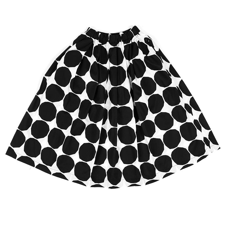 Designed Black and White Dot Short T Shirts and Skits