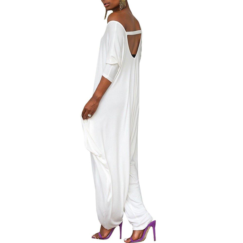 Women Plus Size Loose Casual Jumpsuits-STYLEGOING