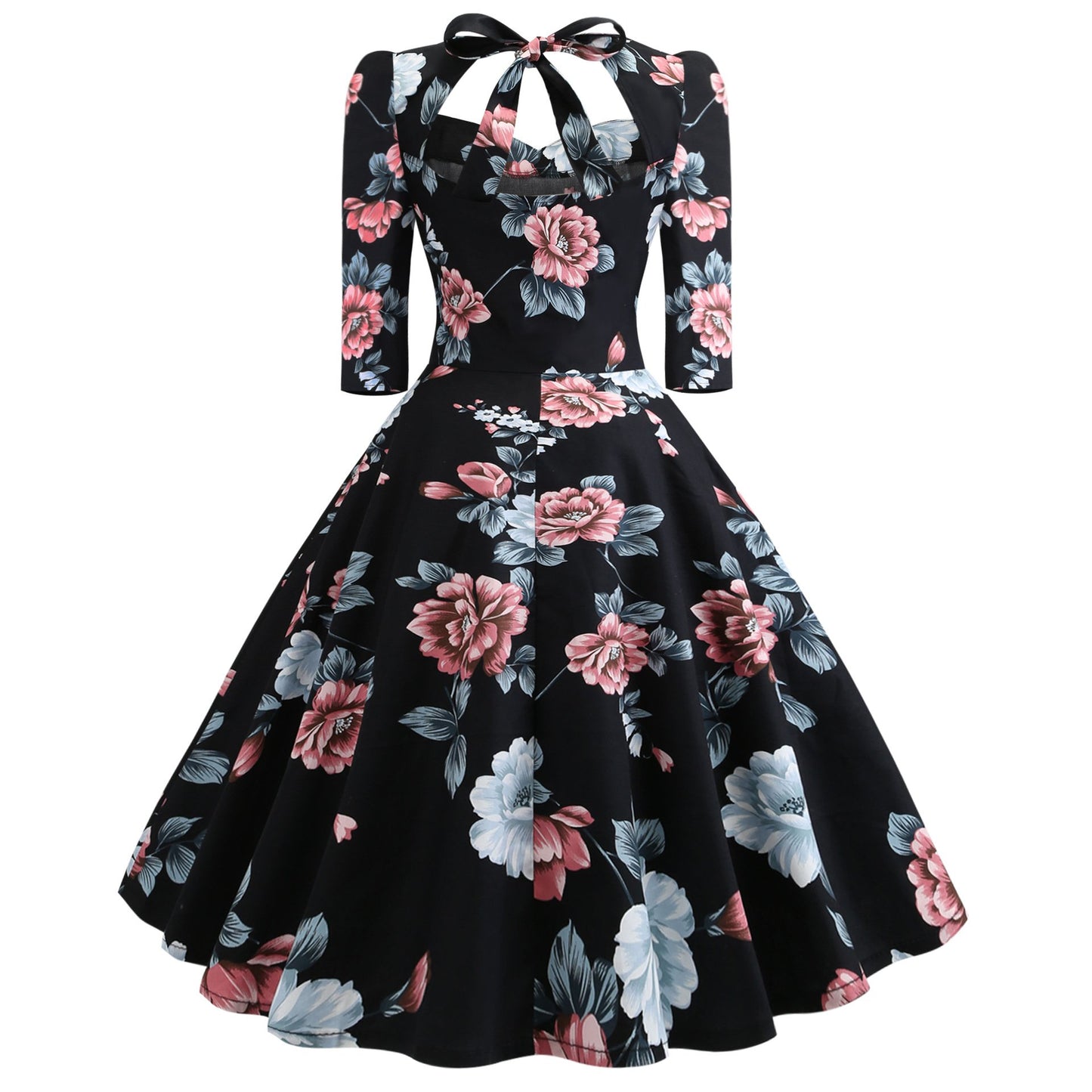 Vintage Bowknot Slim Waist Ball Dresses-STYLEGOING