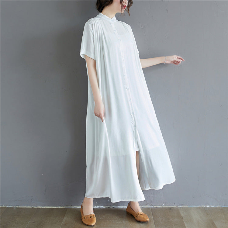 Summer Plus Sizes Long Shirt Dresses