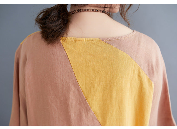 Women Summer Linen Plus Sizes Vintage Dresses