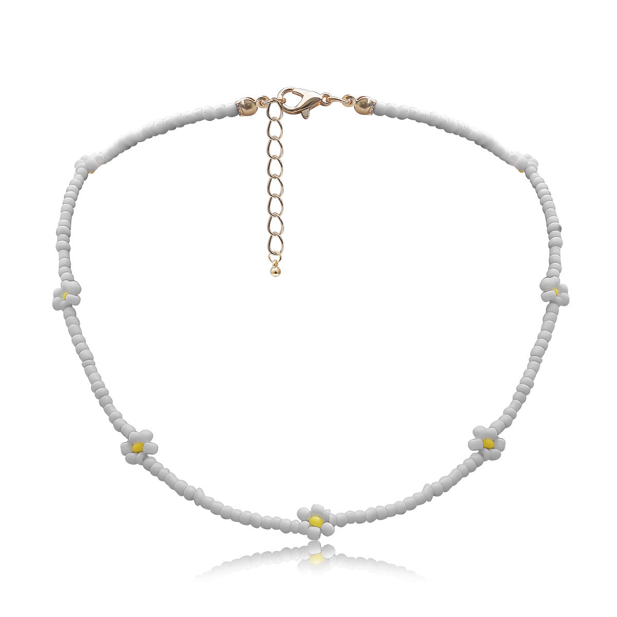 Handmade Colorful Beads String Daisy Design Necklaces for Women