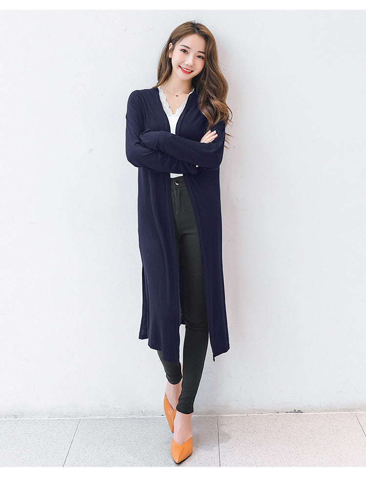 Simple Design Sun Proof Long Sleeves Women Tops
