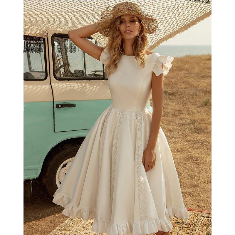 Fall Women Short Sleeves Daily Dresses-STYLEGOING