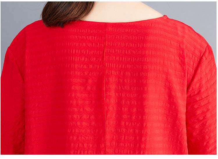 Ethnic Linen Plus Sizes Irregular Vintage Cozy Dresses