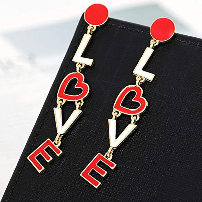 Lovely Love Design Women Earrings for Valentine's Day