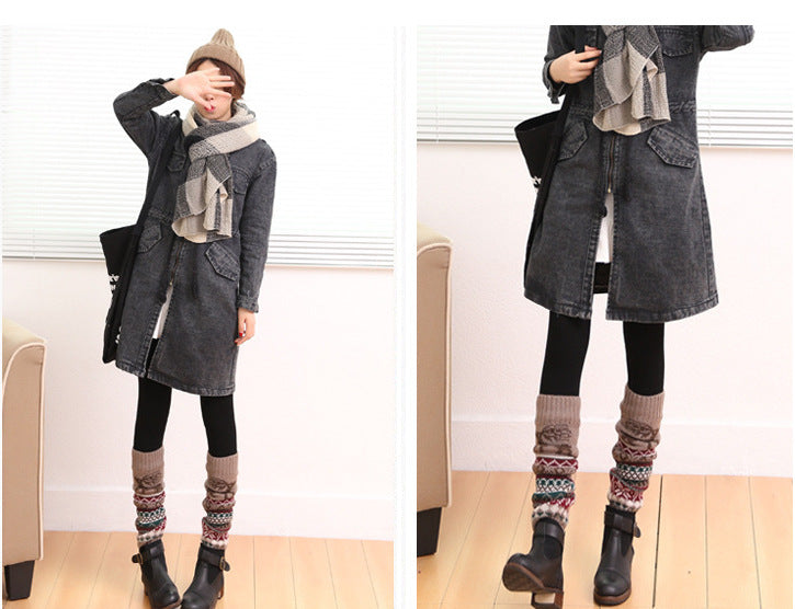 2 Pairs/Set Deer Designs Knitted Socks for Women