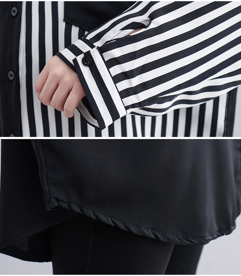 Casual Chiffon Plus Sizes Long Sleeves Shirts