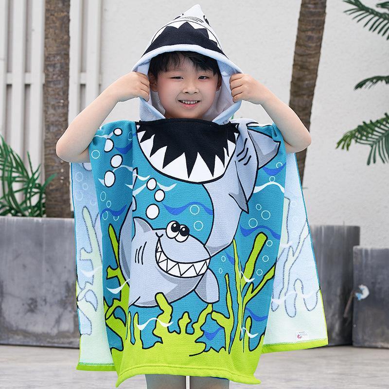 Kids Cartoon Print Bath Towel-STYLEGOING