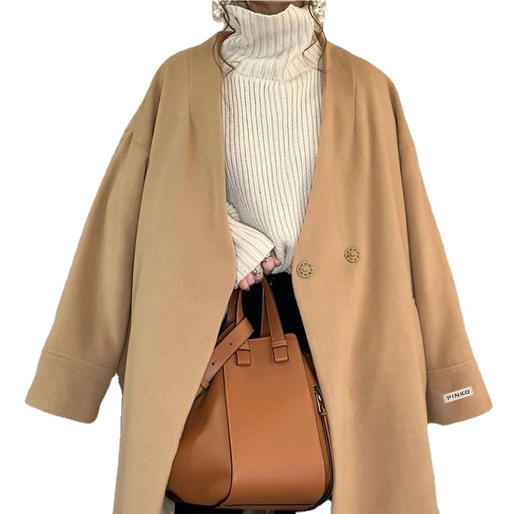 Classy Women Long Winter Overcoat