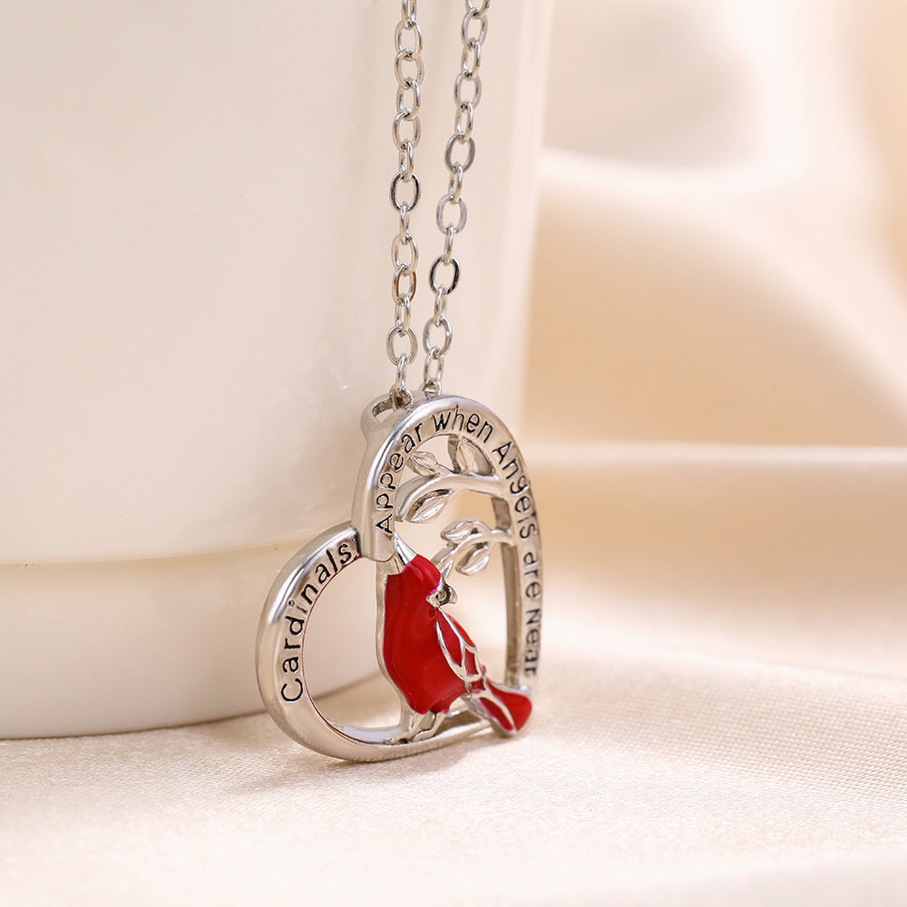 Lovely Red Birds Designed Necklace for Women
