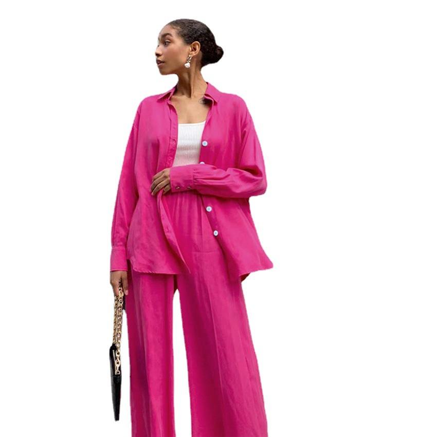 Fall Casual Turnover Collar Two Pieces Outfits-STYLEGOING