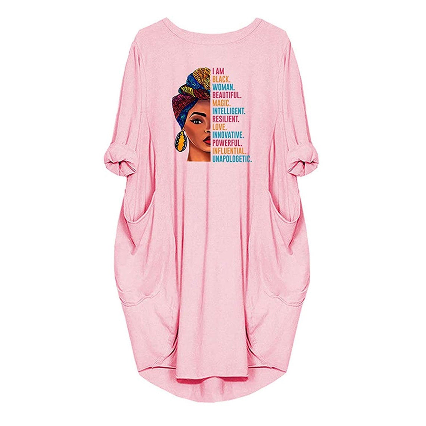African Casual Round Neck Plus Sizes Top Blouses