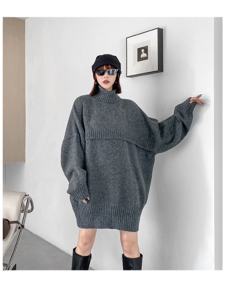 Warm Turtleneck Pullover Knitting Sweaters for Women