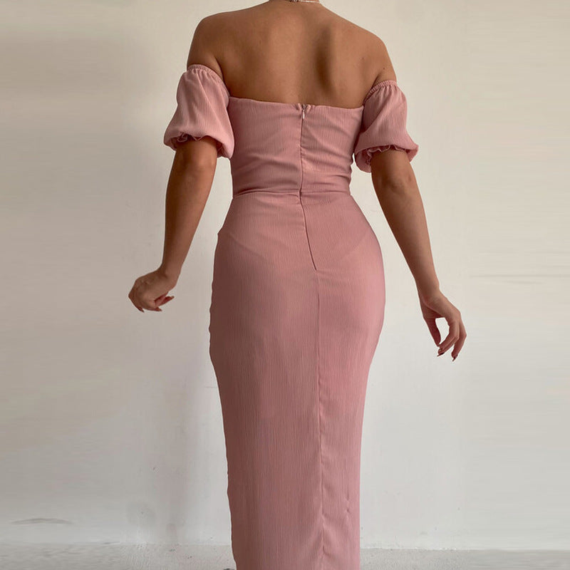 Sexy Off The Shoulder Lace Up Tight Mini Dresses