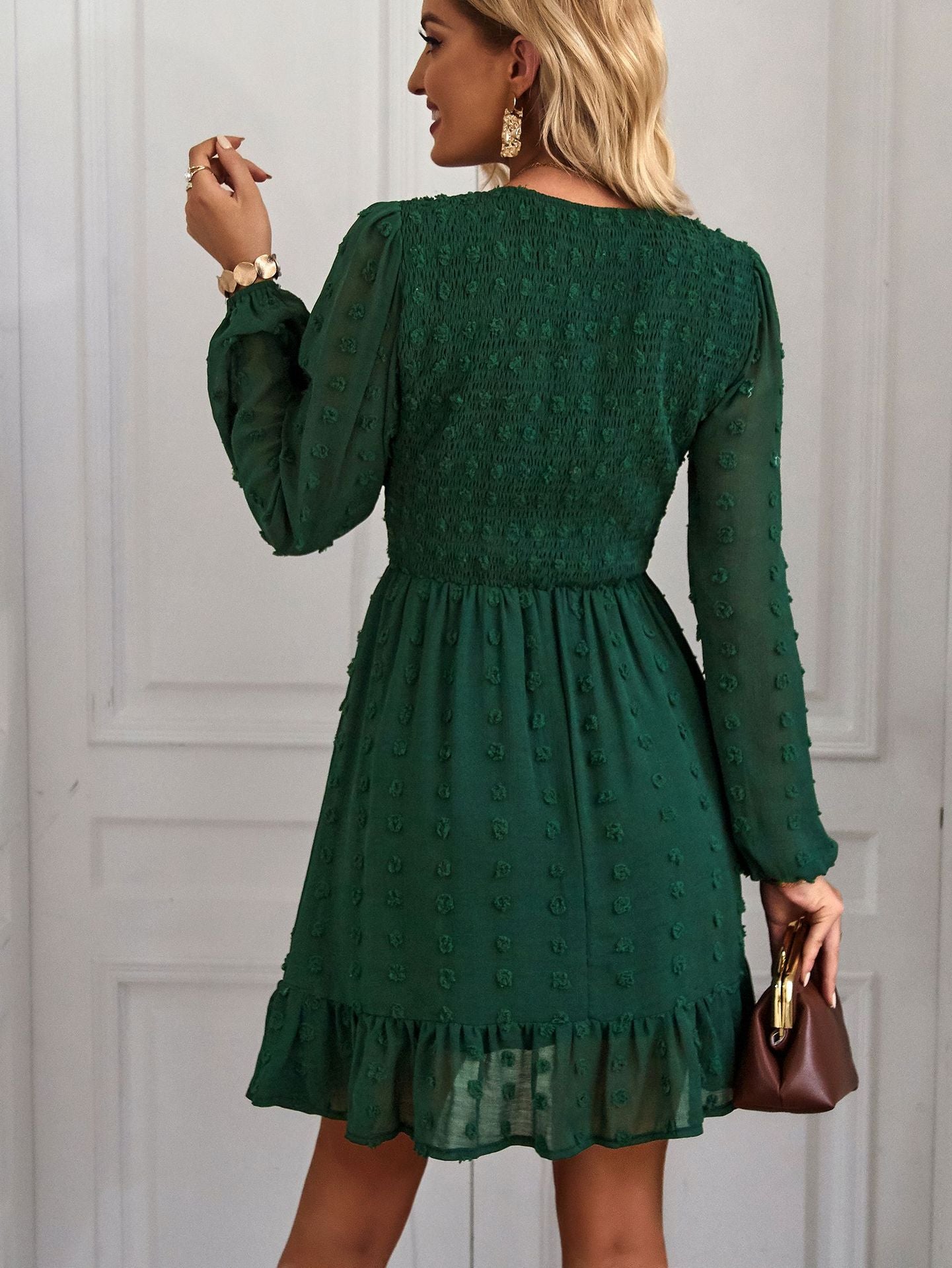 Casual Long Sleeves Short Daily Dresses