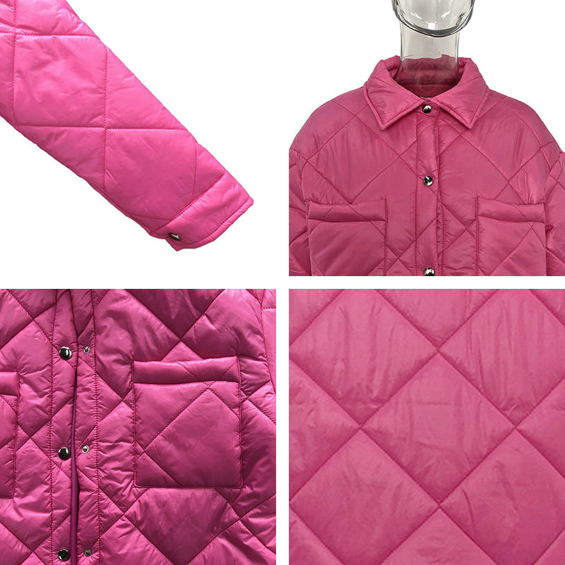 Winter Cotton Colorful Overcoats for Women