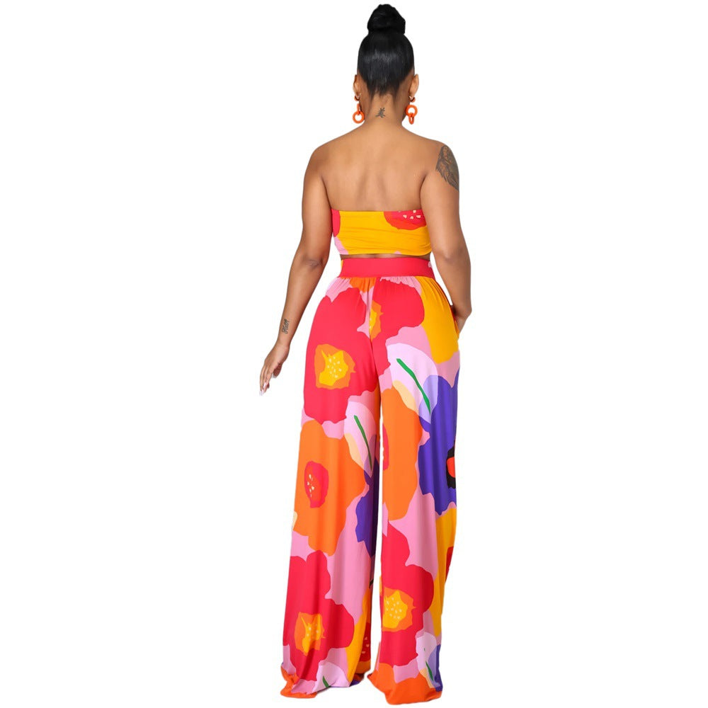 Sexy Strapless Two Pieces Women Suits