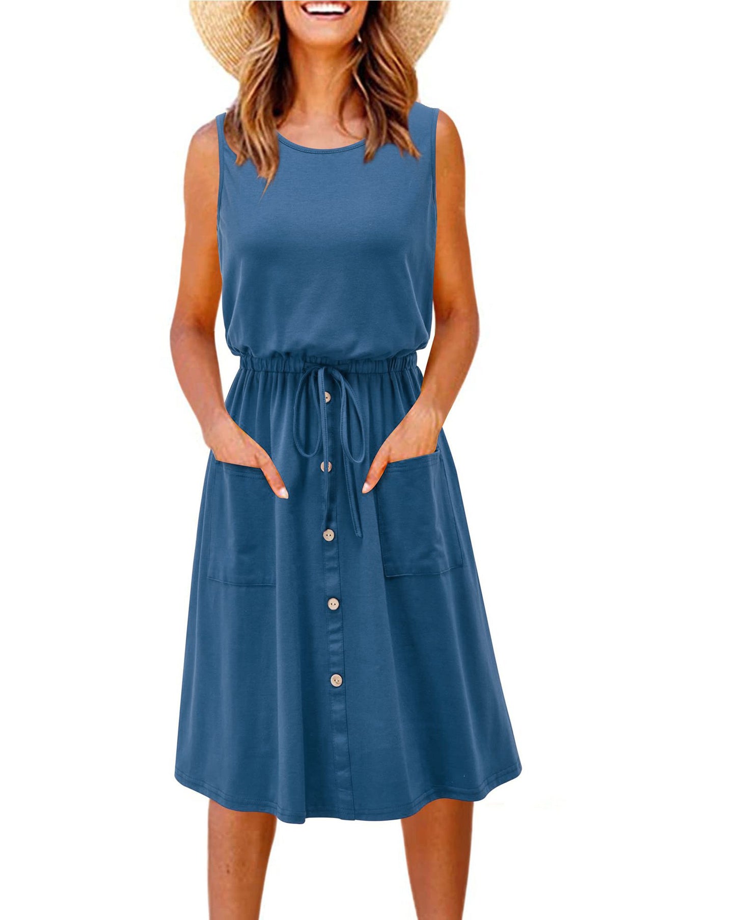 Casual Summer Sleeveless Vest Dresses
