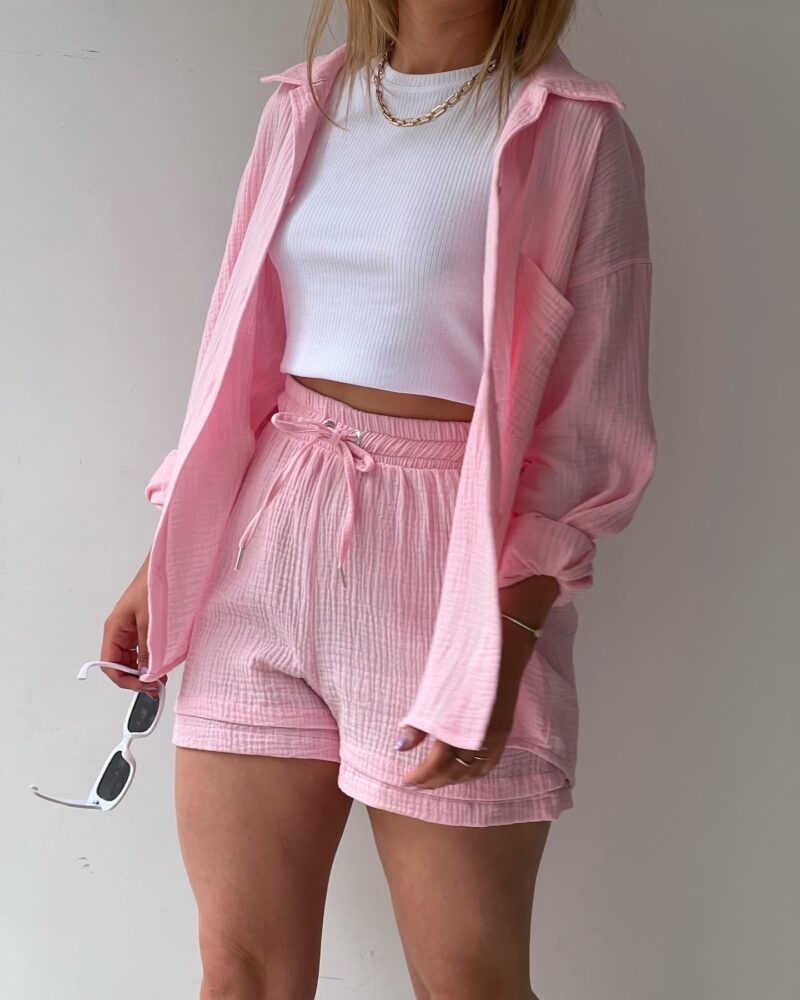 Casual Drawstring Plus Sizes Three Pieces Women Suits