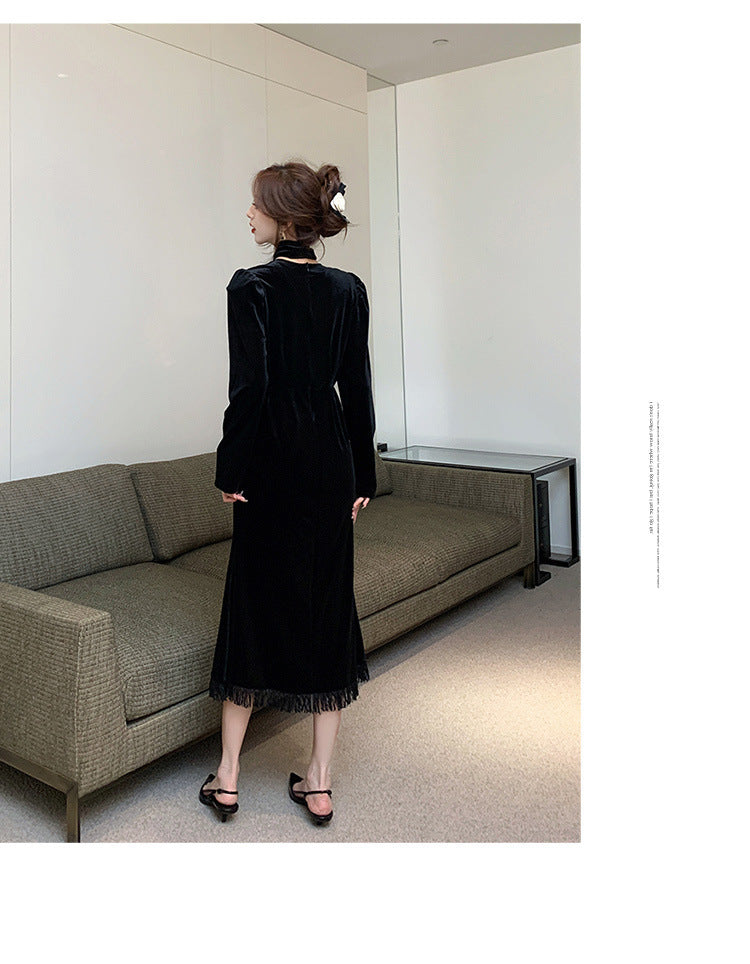 Luxury Velvet Long Mermaid Dresses for Party