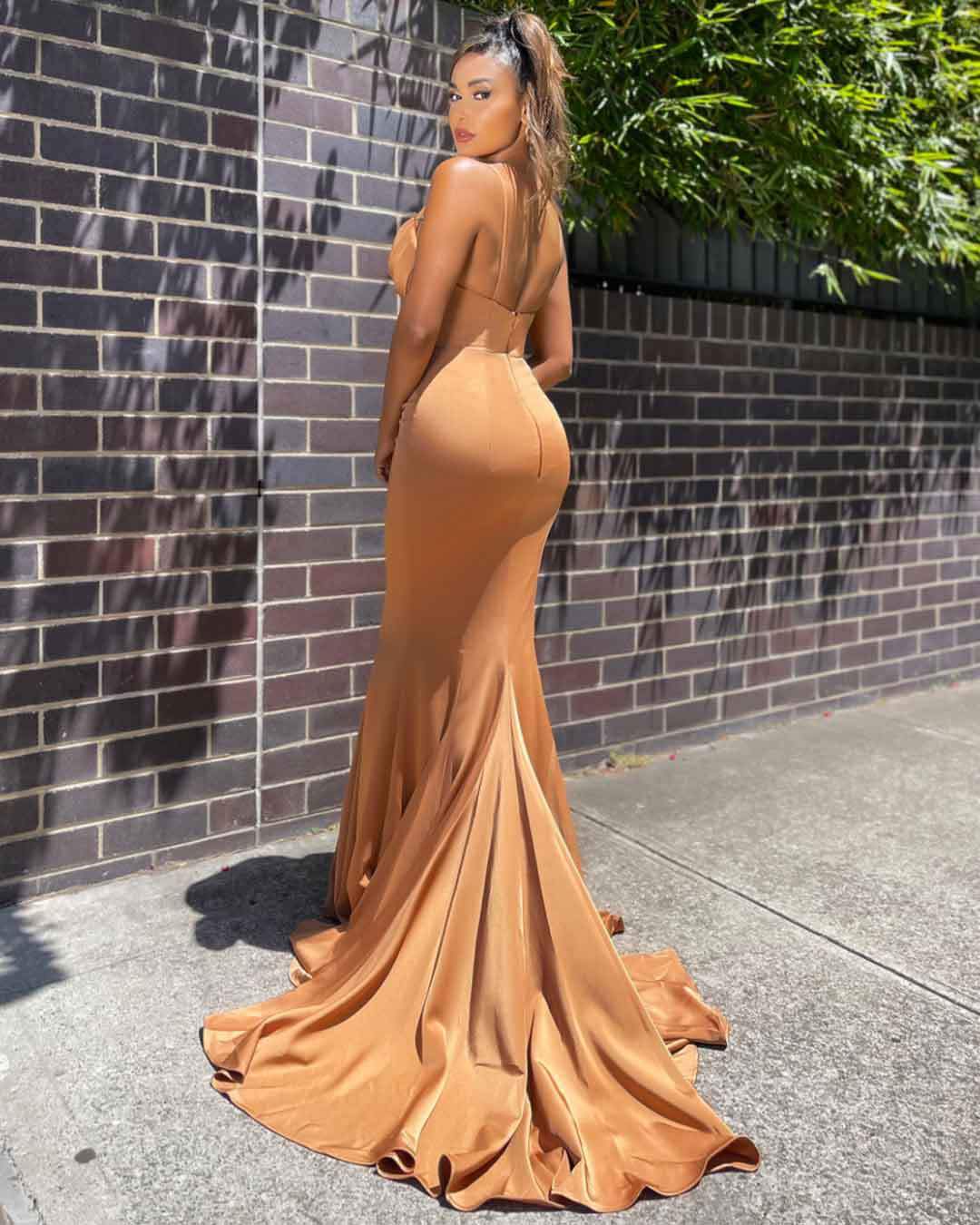 Sexy Brush Tail Evening Party Dresses-STYLEGOING