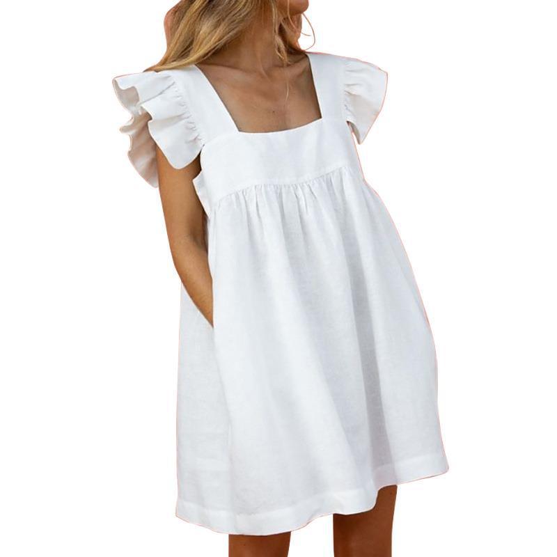 Casual Summer Loose Short Dresses-STYLEGOING