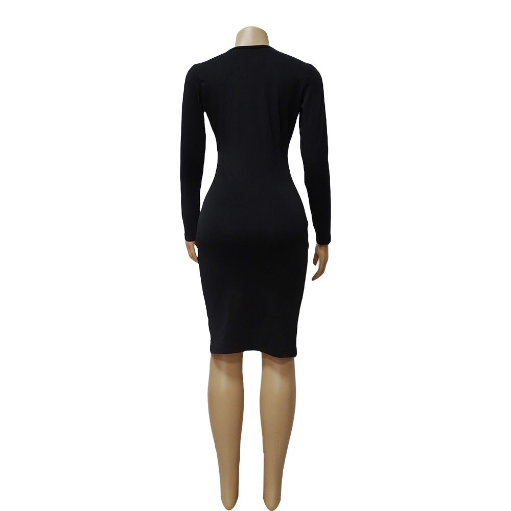 Sexy Drawstring Design Sheath Dresses for Women