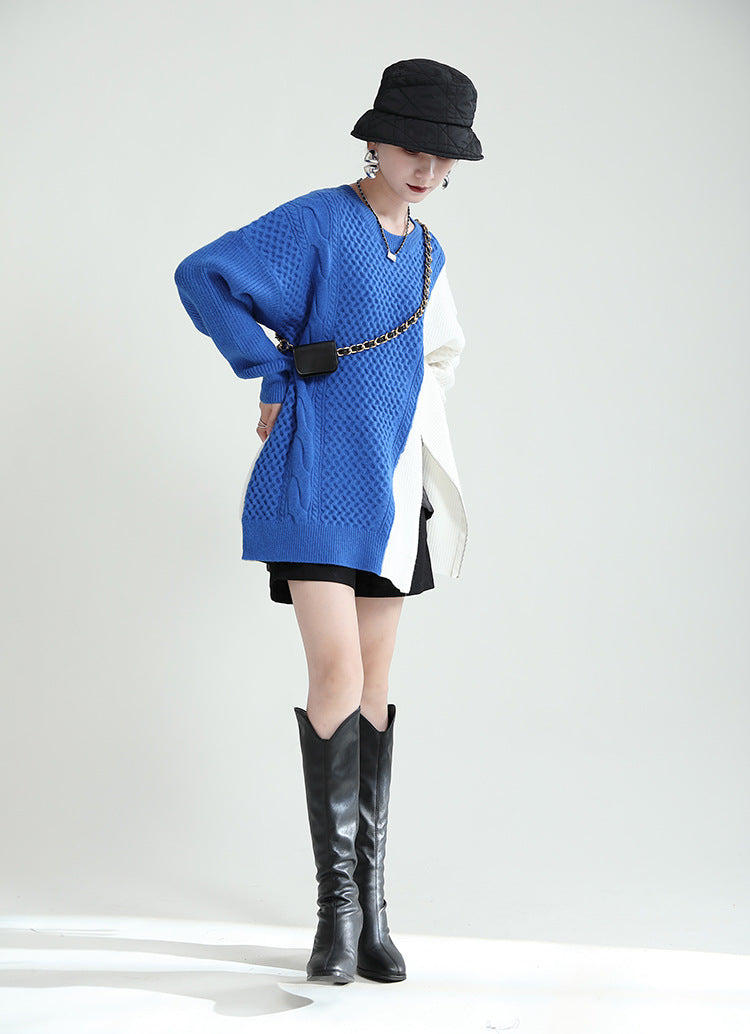 Designed Women Zipper Knitted Winter Sweaters