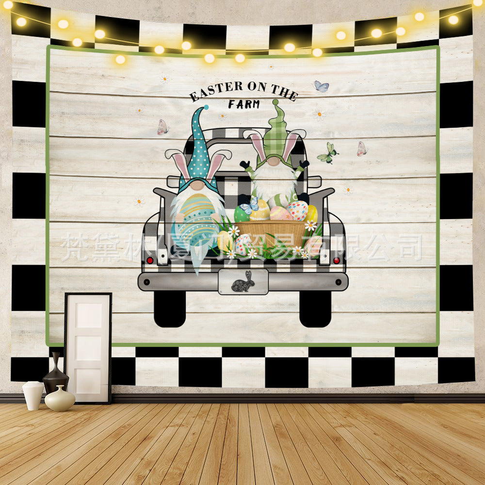 Happy Easter Day Room Wall Tapestry for Decoration