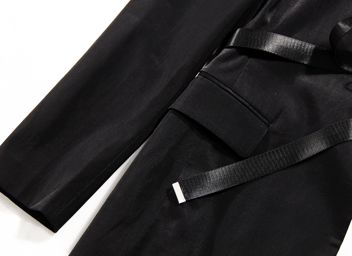 Irregular Designed Black Blazers for Women