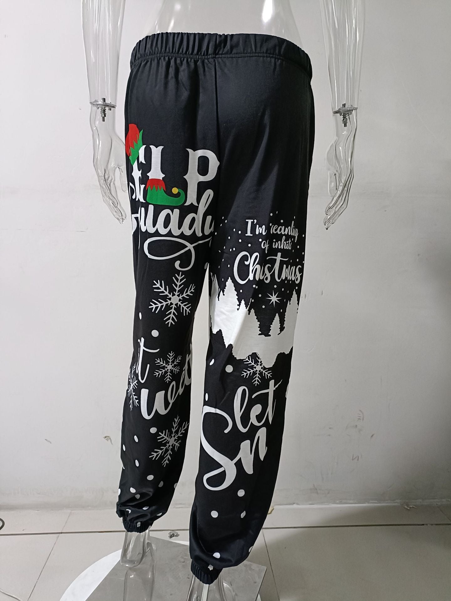 Casual Christmas Harem Pants for Women