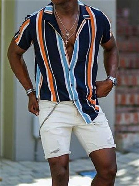 Summer Casual Short Sleeves Shirts for Men