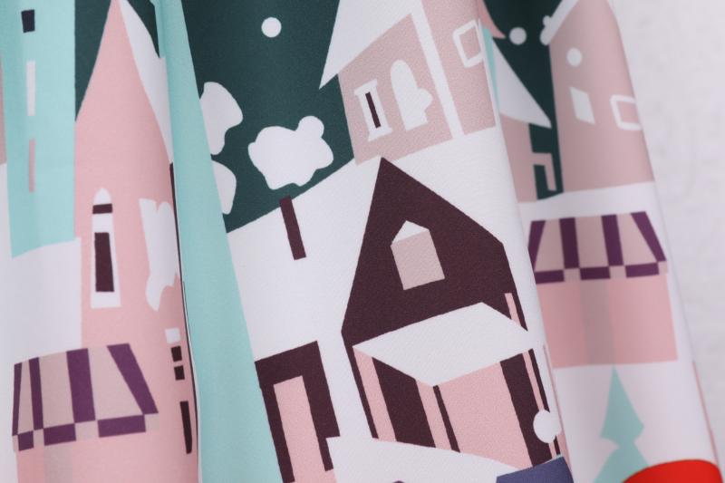Vintage Short Sleeves Christmas Dresses