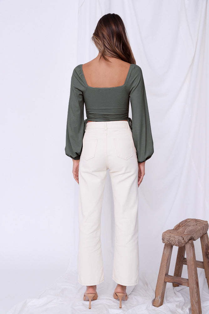 Fashion Knitted Sexy Women Short Tops