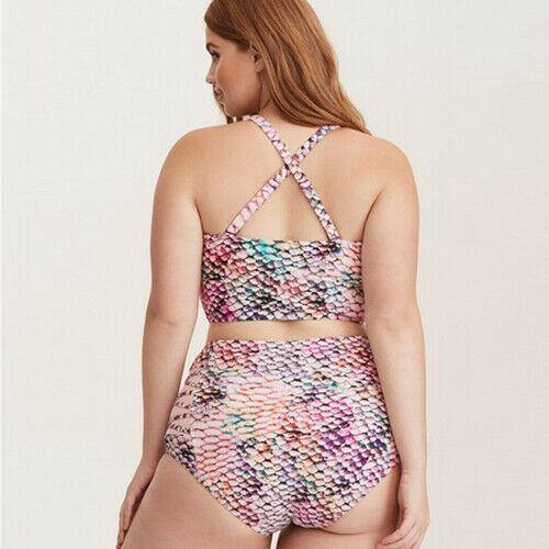 Plus Size Floral Padded Bra Bikini Set-STYLEGOING