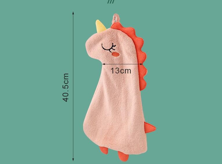 Lovely Dinosaur Design Fleece Washcloths