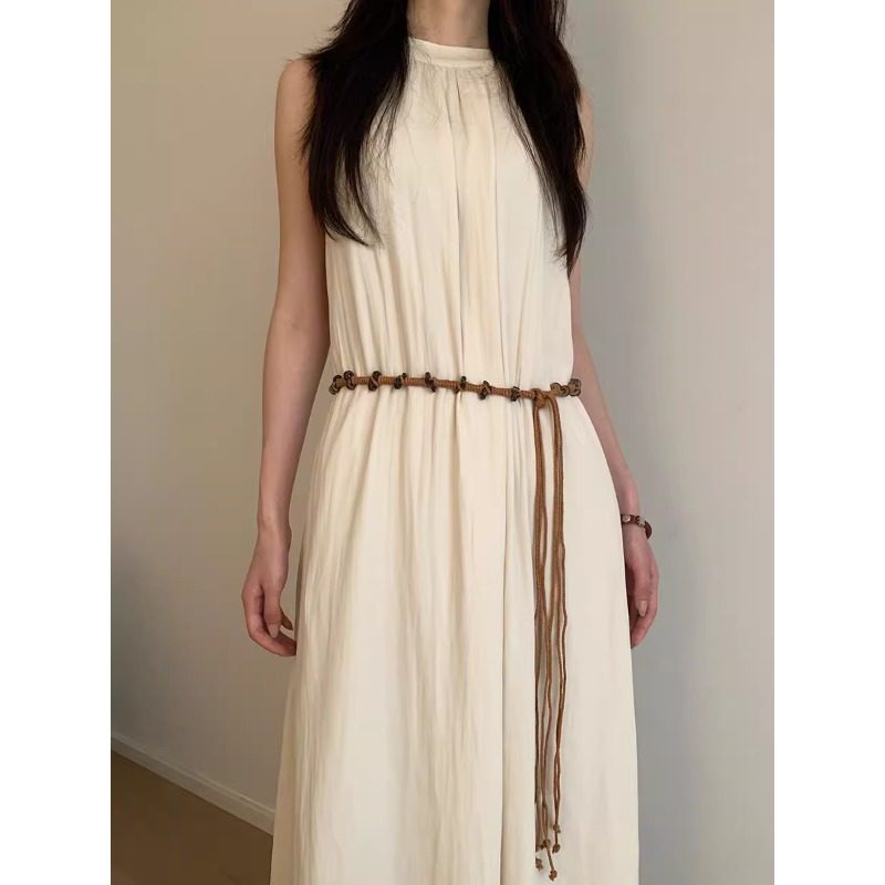 Bohemian Beaded Braided Belt For Dresses