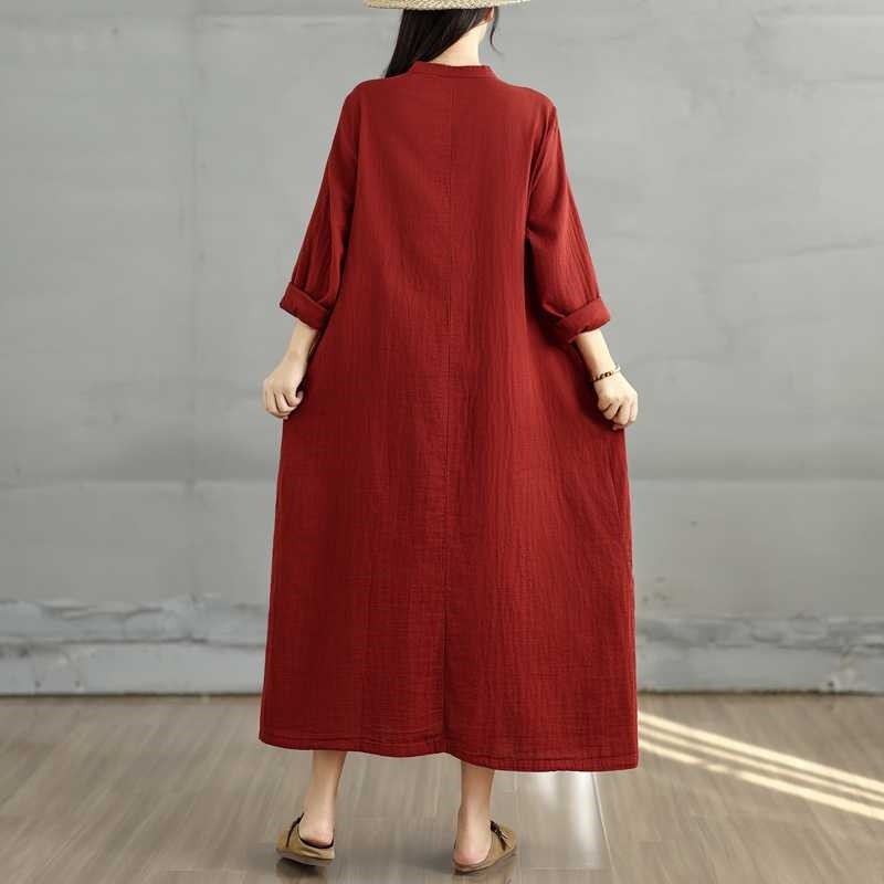 Long Sleeve Loose Double Layer Maxi Dress