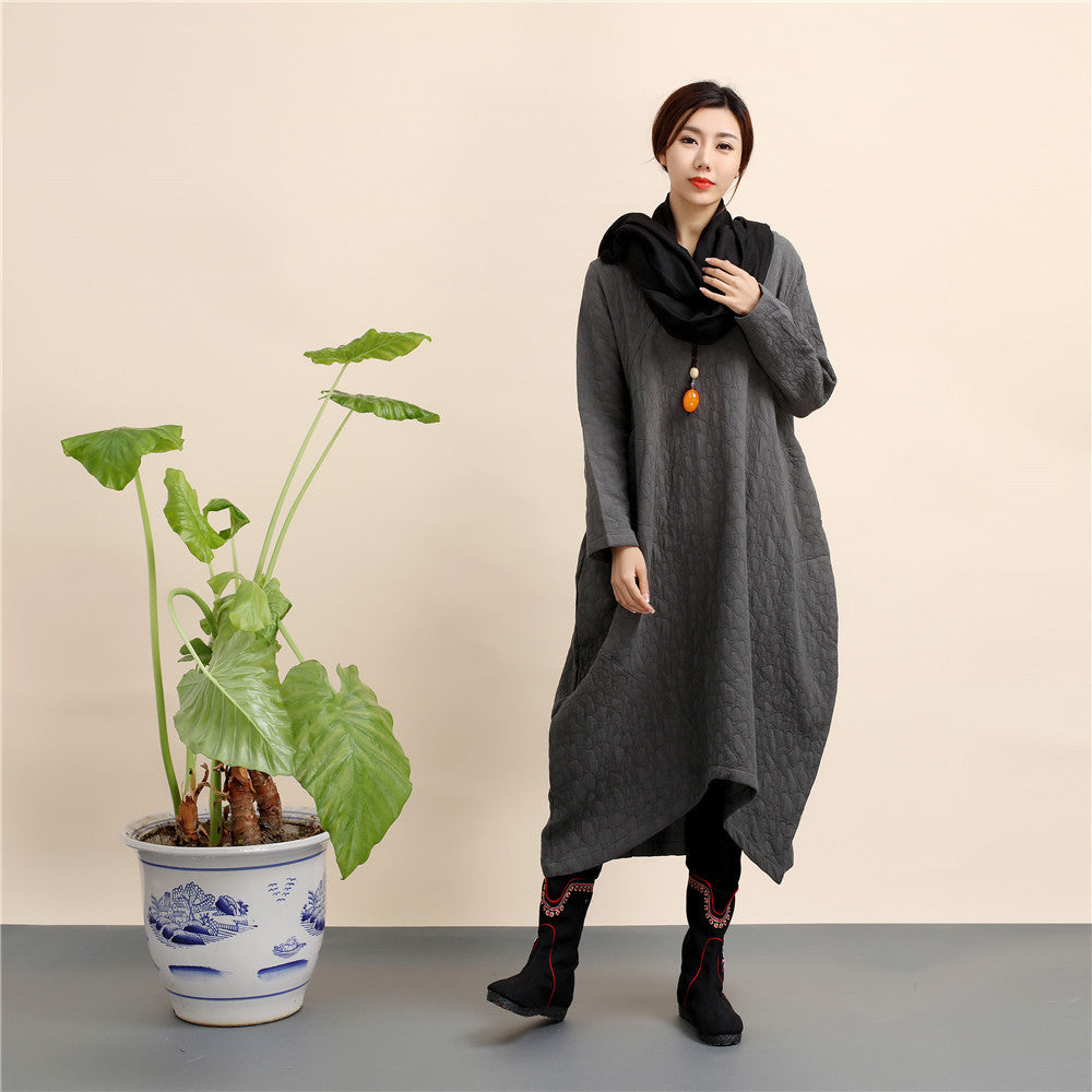 Elegant Linen Plus Sizes Pullover Spring Dresses