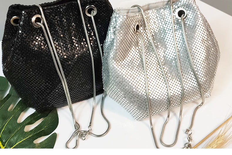 Casual Summer Sequined Chains Shoulder Bags for Women