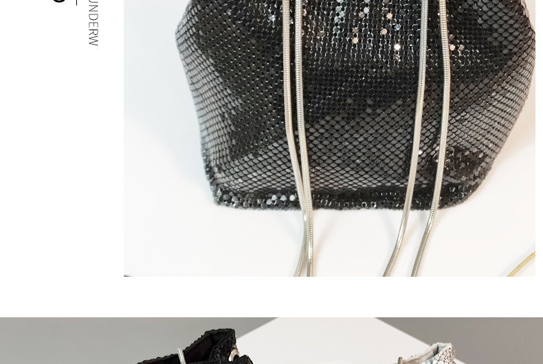 Casual Summer Sequined Chains Shoulder Bags for Women