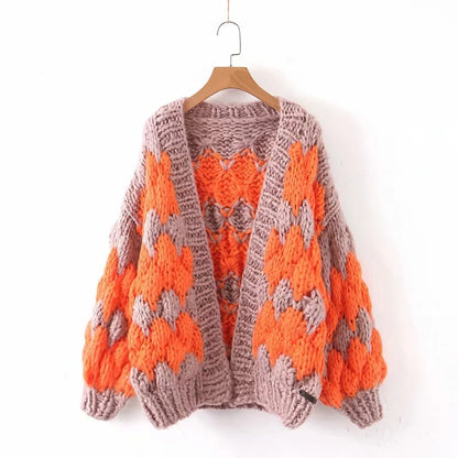 Designed Handmade Knitted Cardigan Sweaters